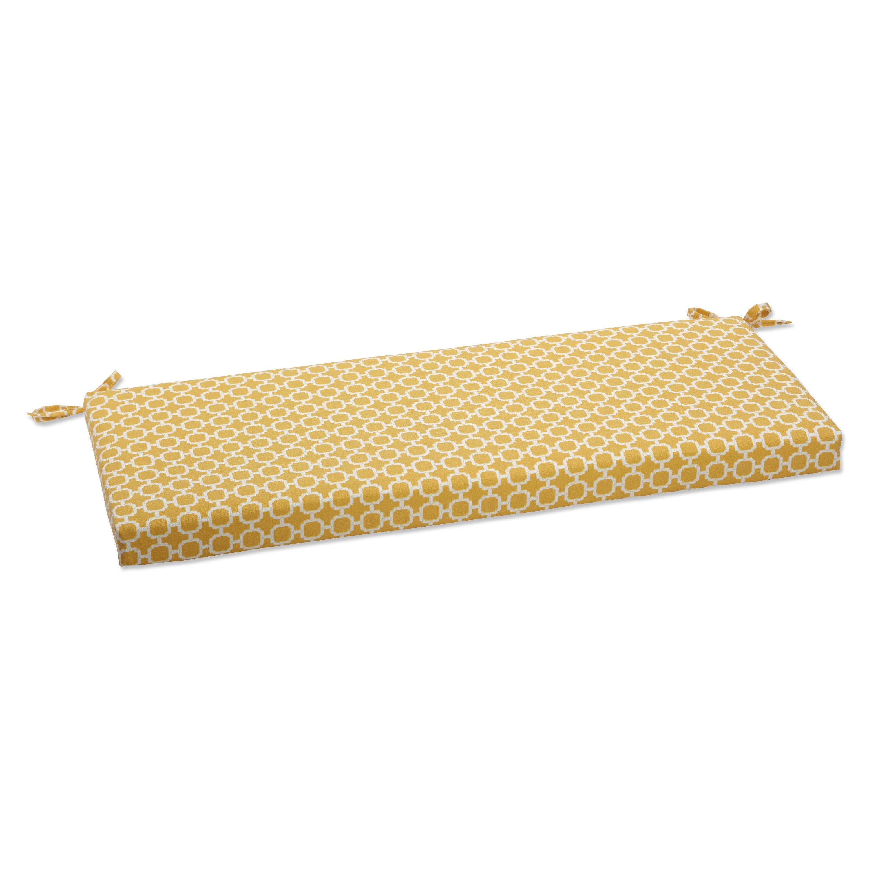 Hockley Yellow Bench Cushion