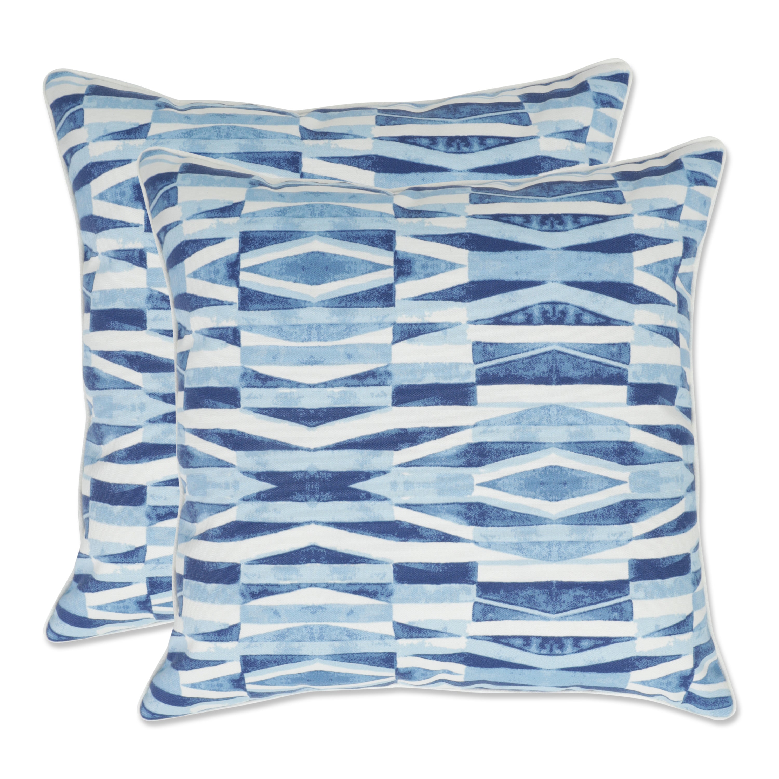 Nevis Waves Sailor 16.5-inch Throw Pillow (Set of 2)
