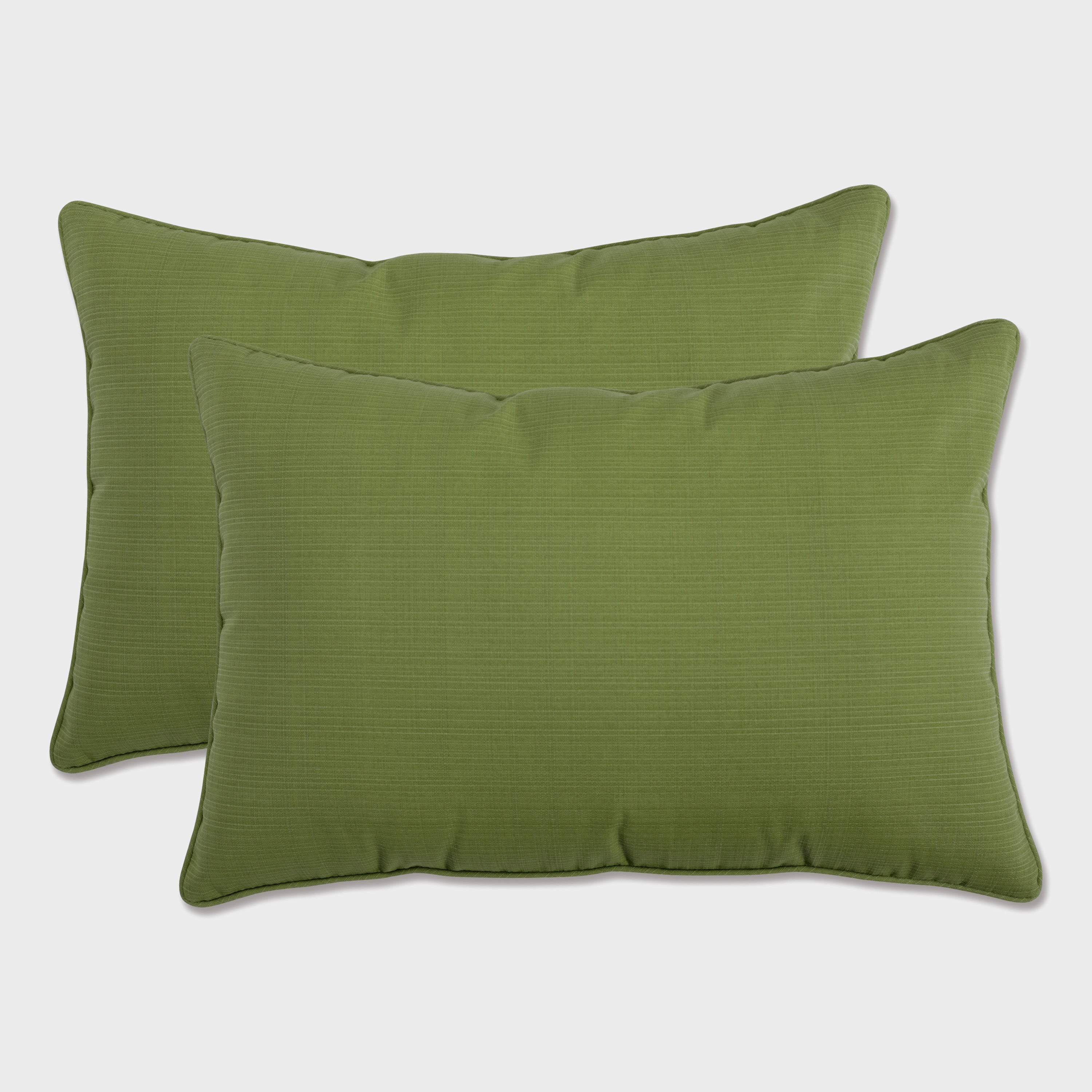 Outdoor/Indoor Forsyth Kiwi Over-sized Rectangular Throw Pillow (Set of 2)