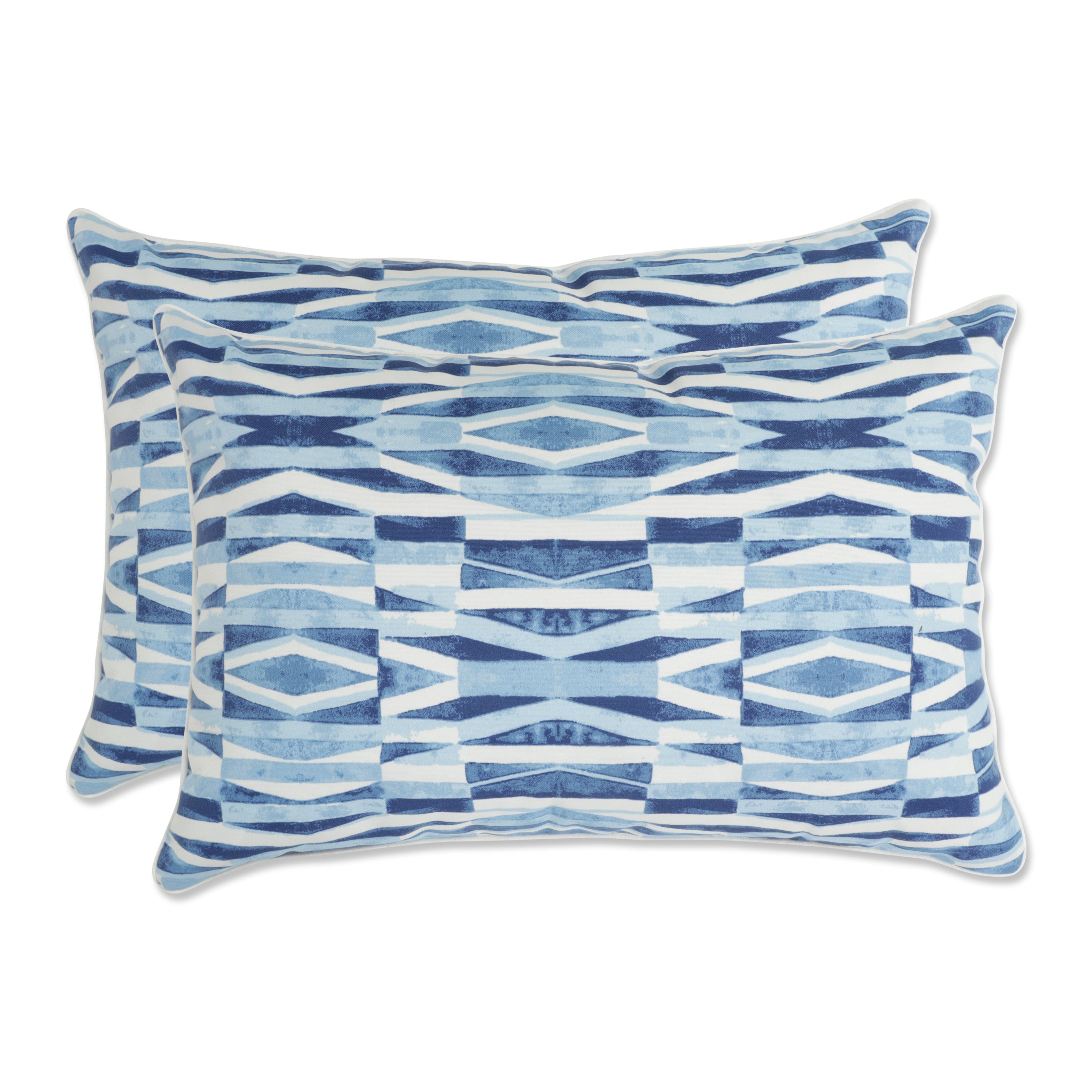 Nevis Waves Sailor Over-sized Rectangular Throw Pillow (Set of 2)