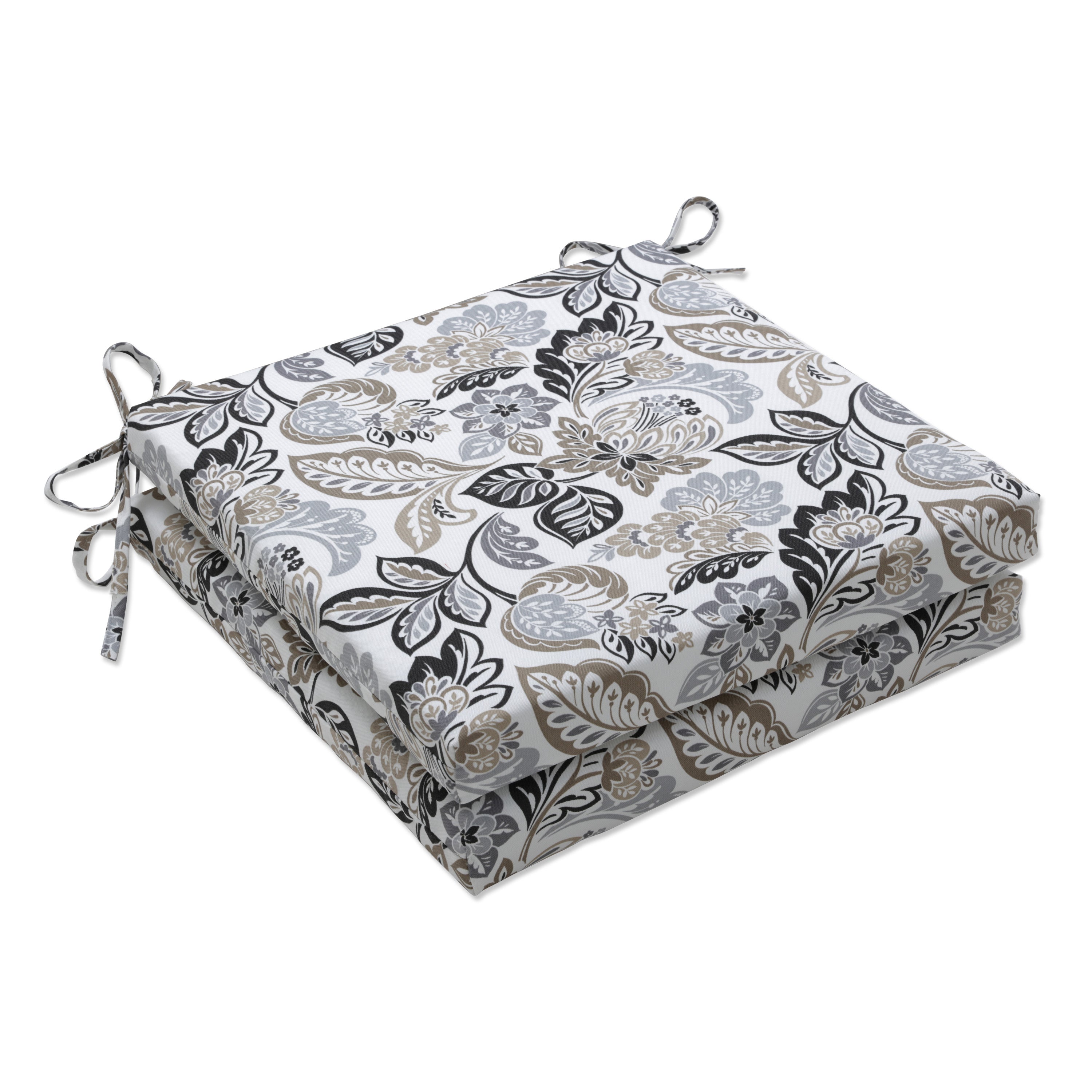Dailey Pewter Squared Corners Seat Cushion 20X20X3 (Set Of 2)