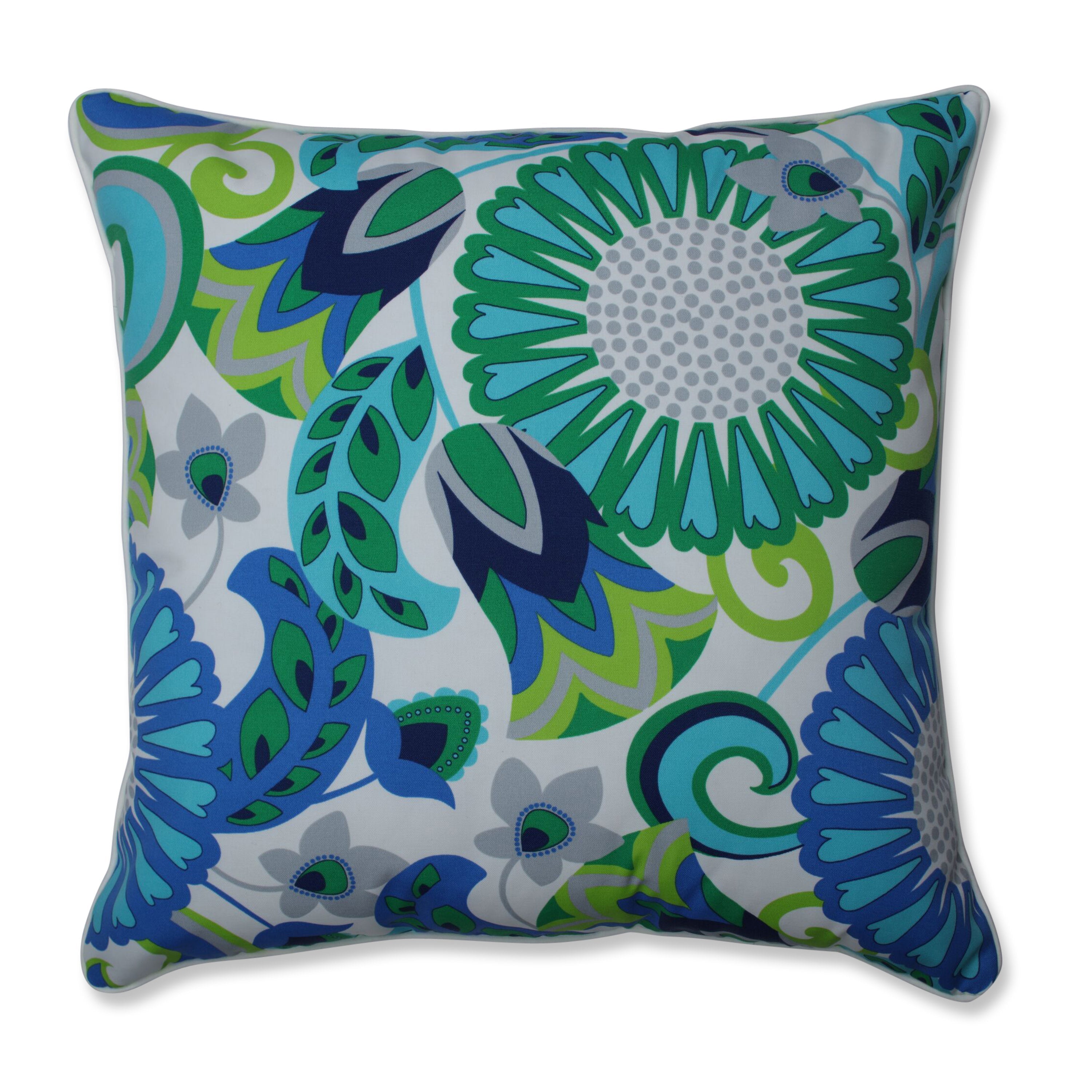 Sophia Turquoise/Green 25-Inch Floor Pillow