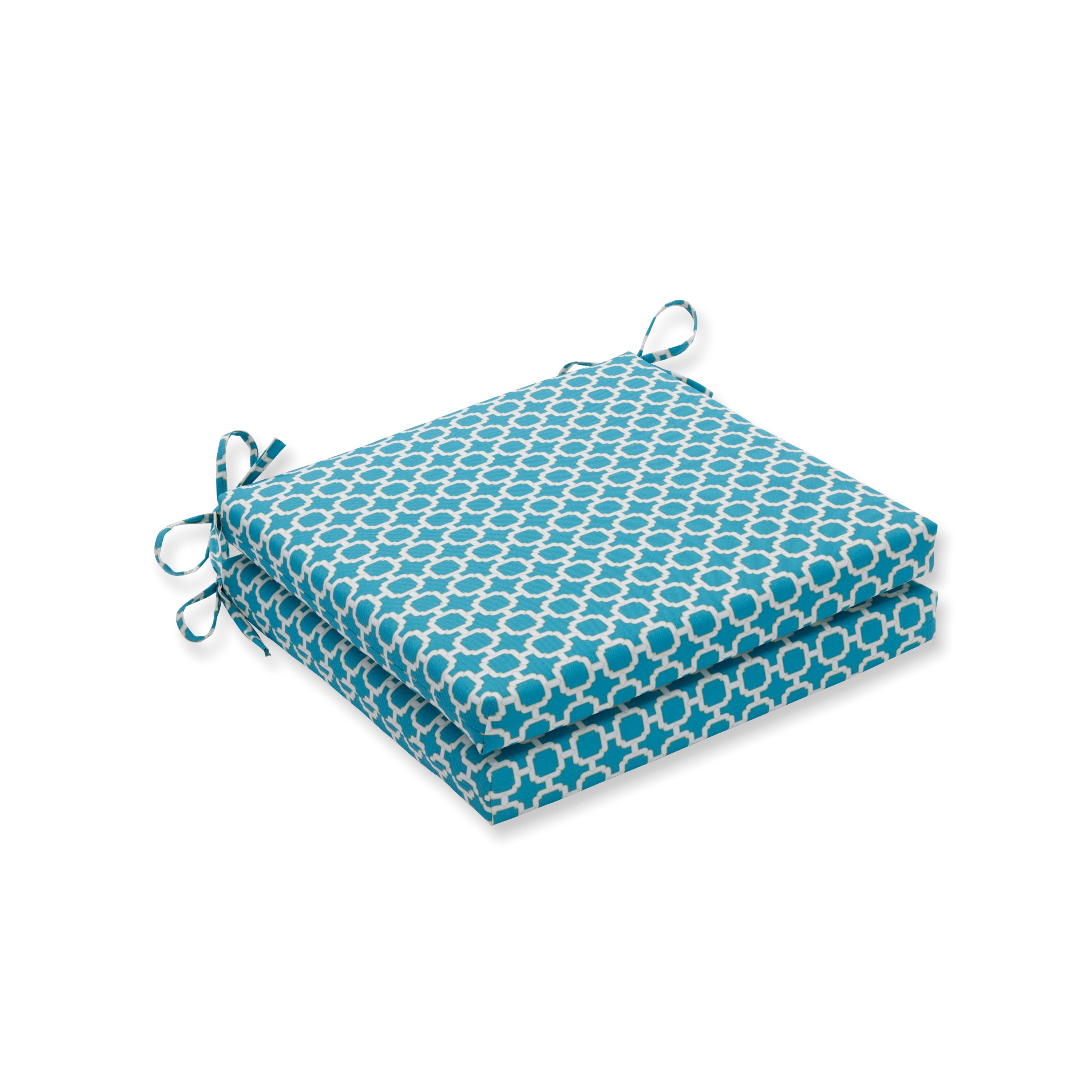 Hockley Teal Squared Corners Seat Cushion 20X20X3 (Set Of 2)