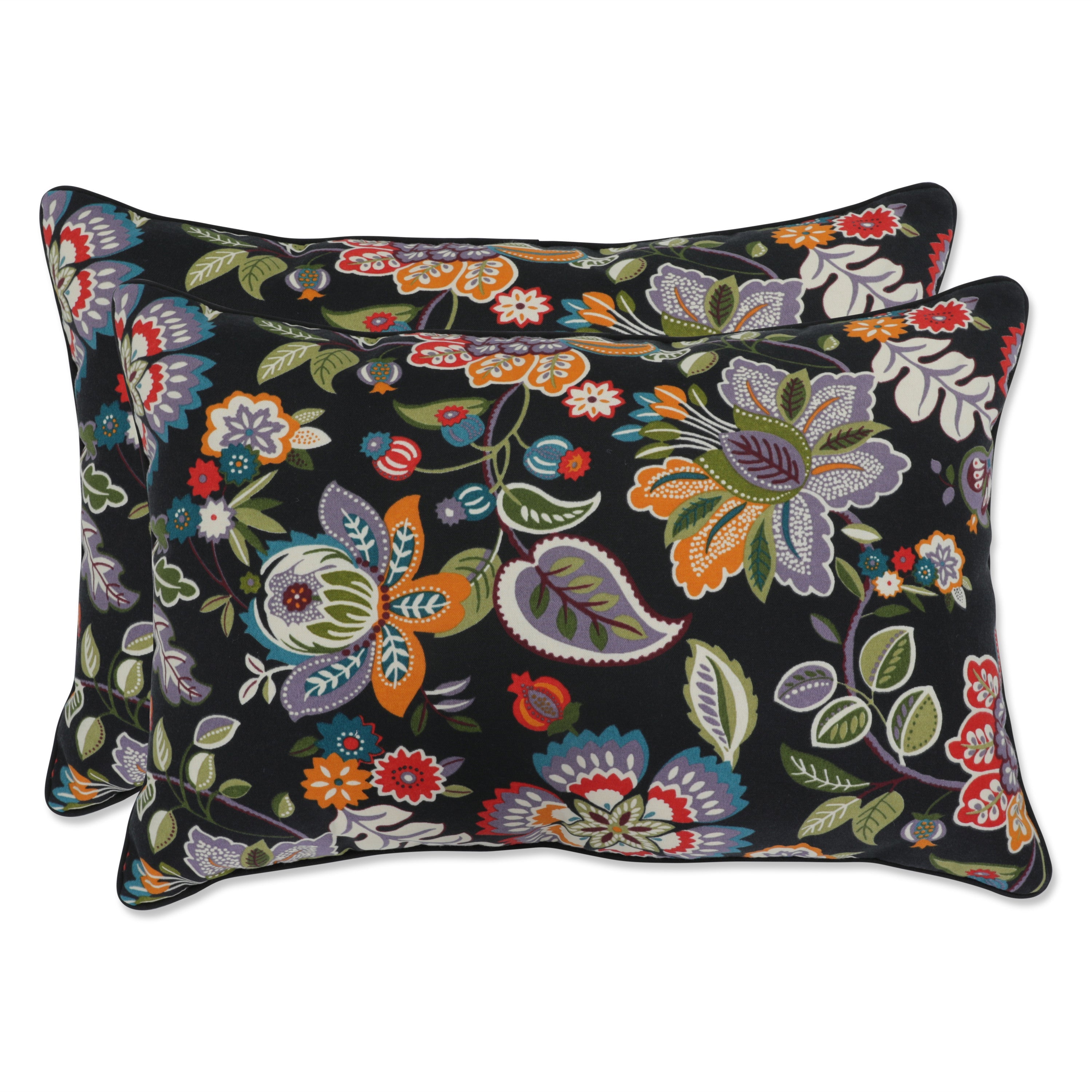 Telfair Midnight Over-sized Rectangular Throw Pillow (Set of 2)