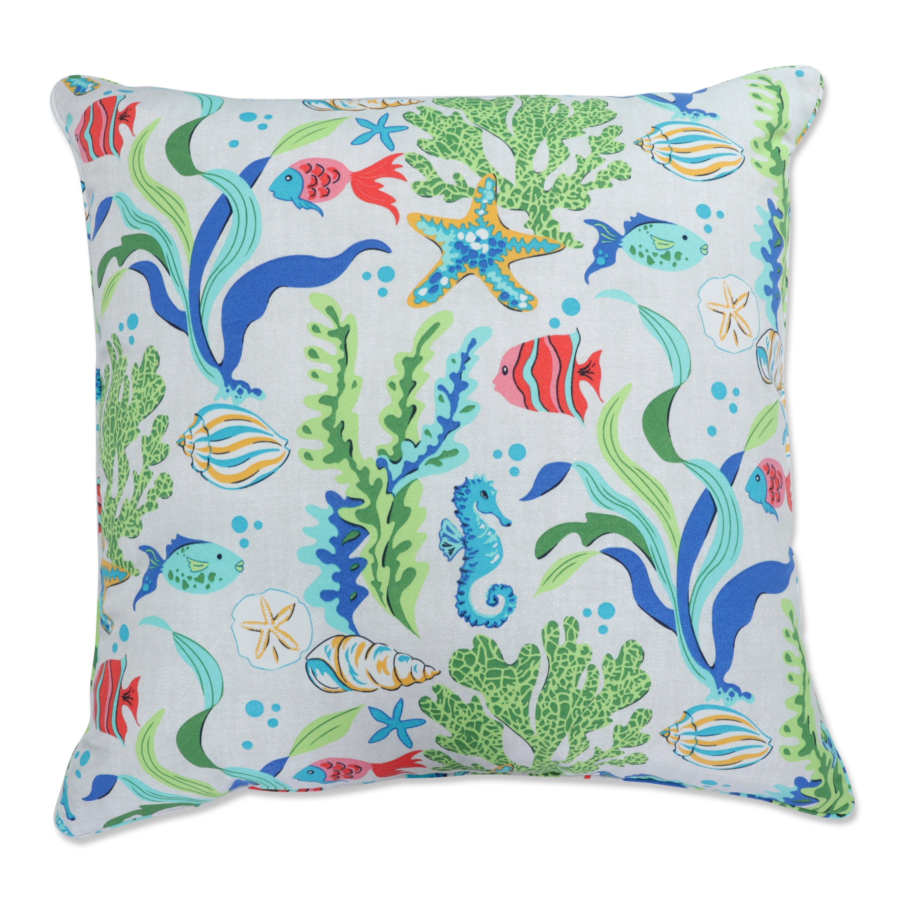 Coral Bay Blue 25-inch Floor Pillow