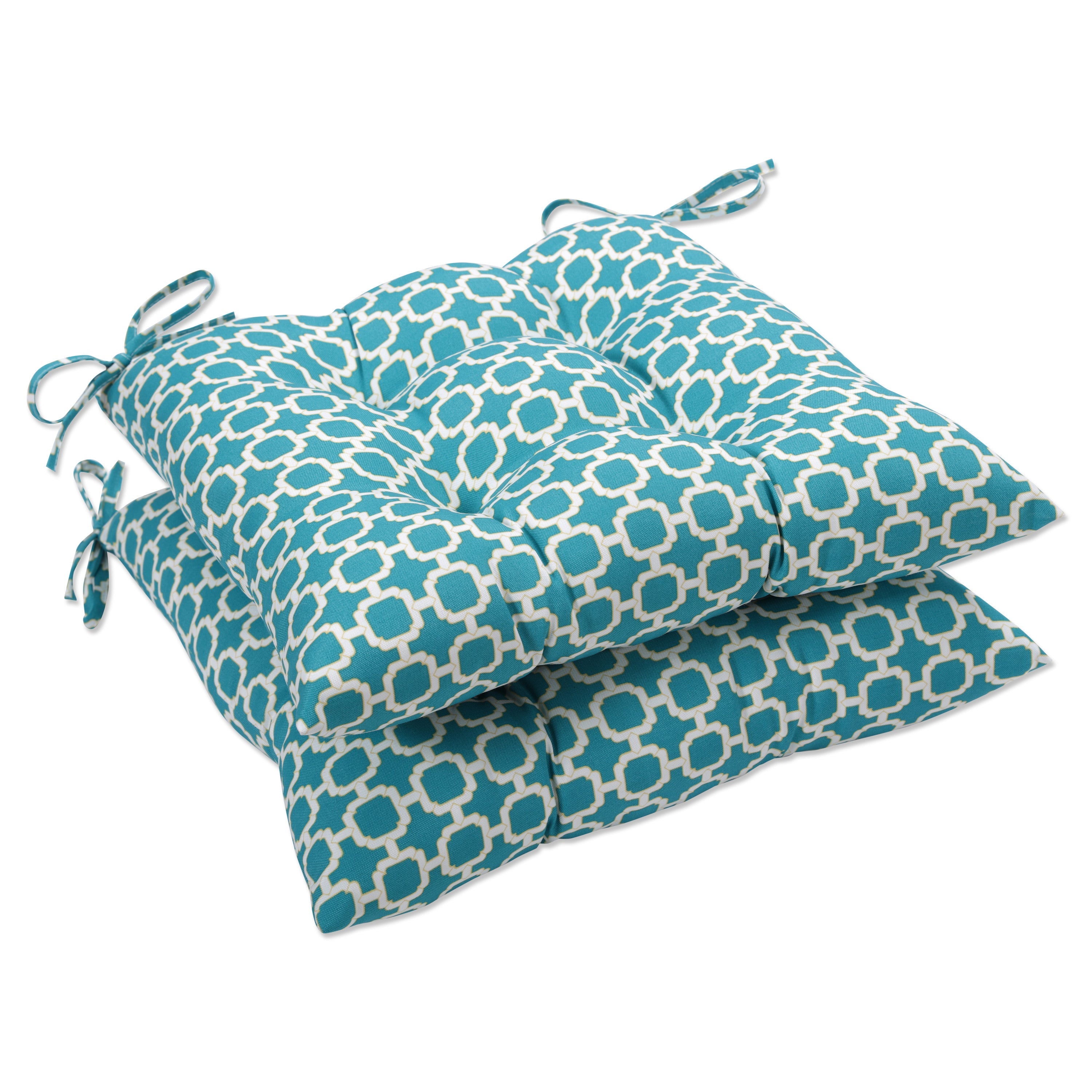 Hockley Teal Tufted Seat Cushions