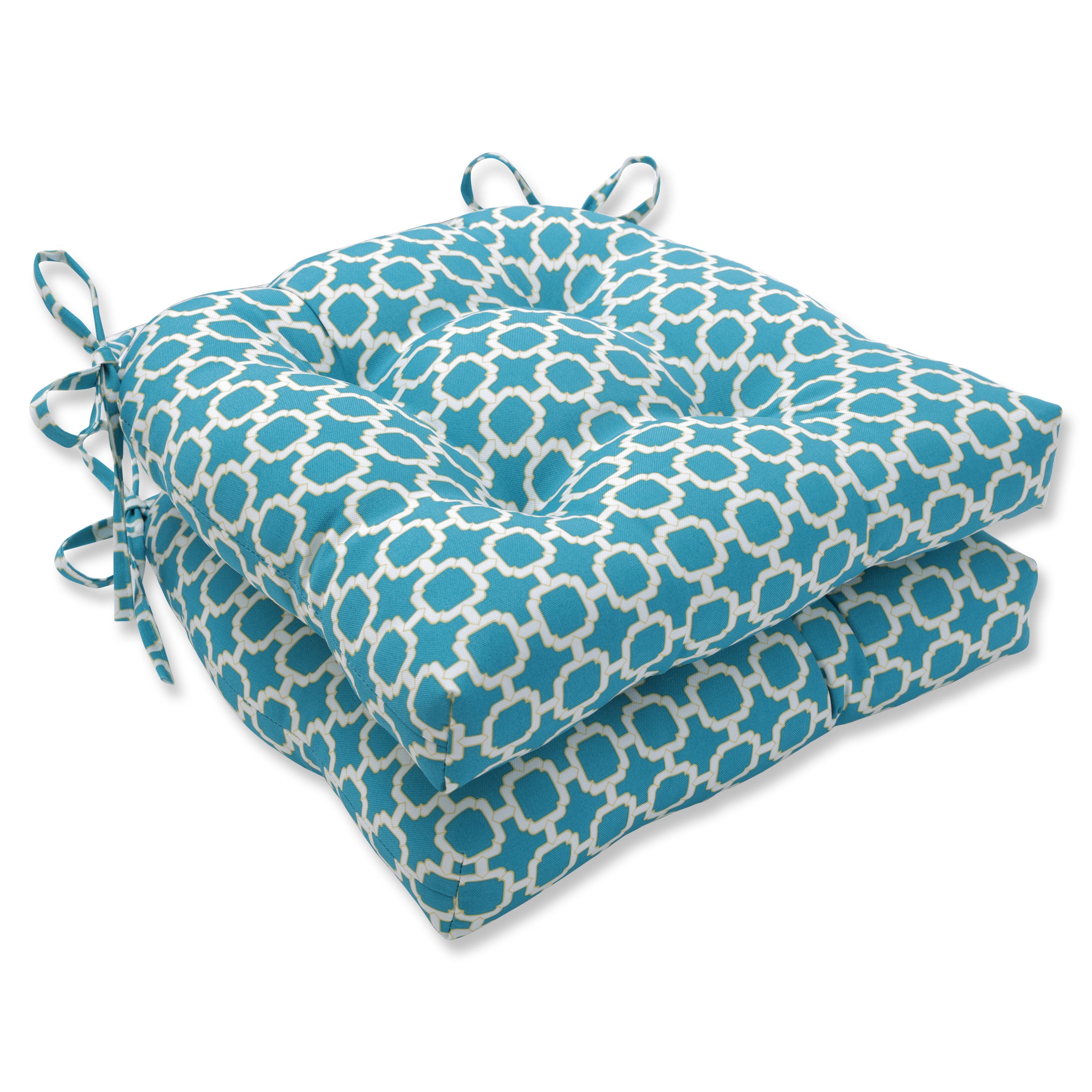 Hockley Teal Reversible Chair Pad (Set Of 2)