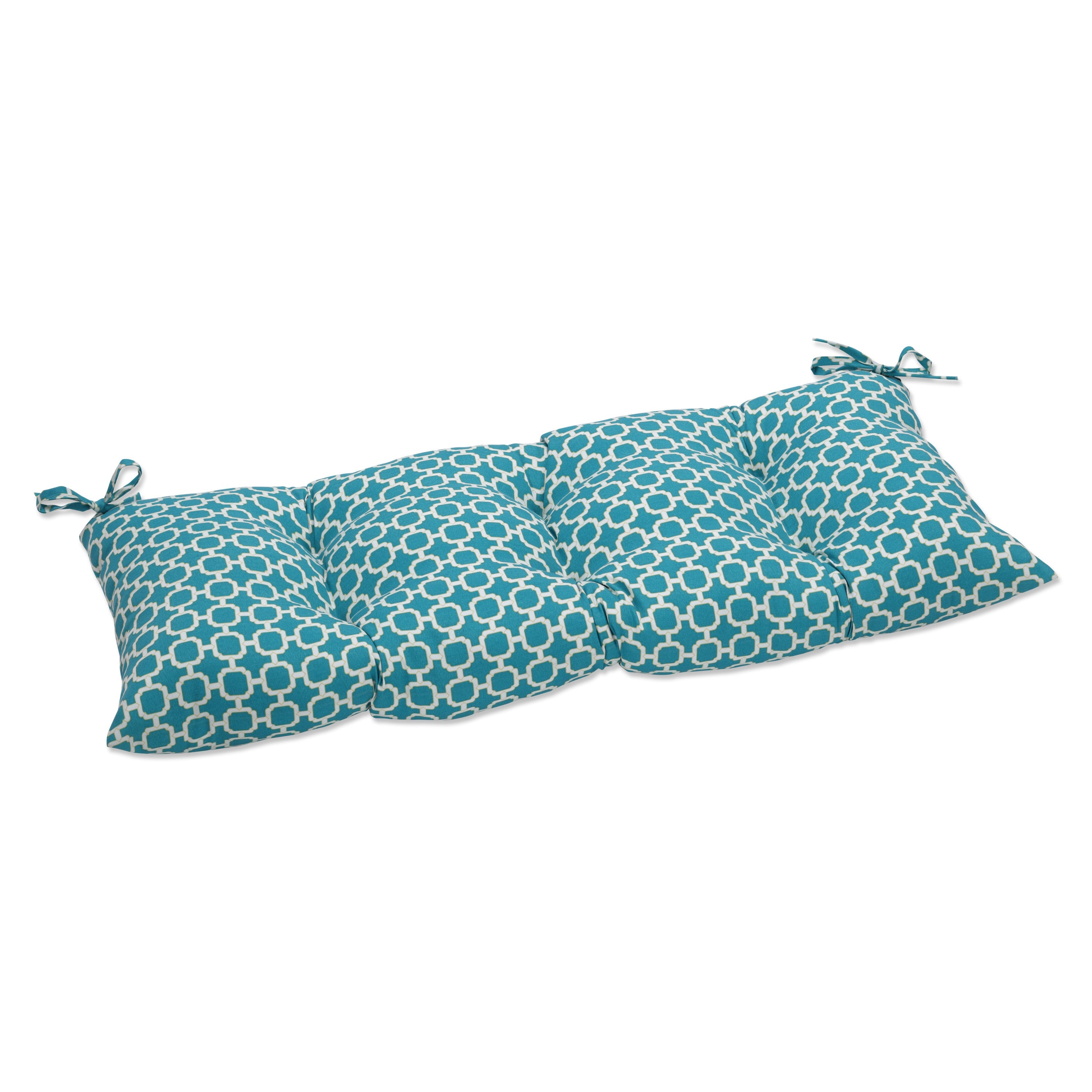 Hockley Teal Tufted Bench/Swing Cushion