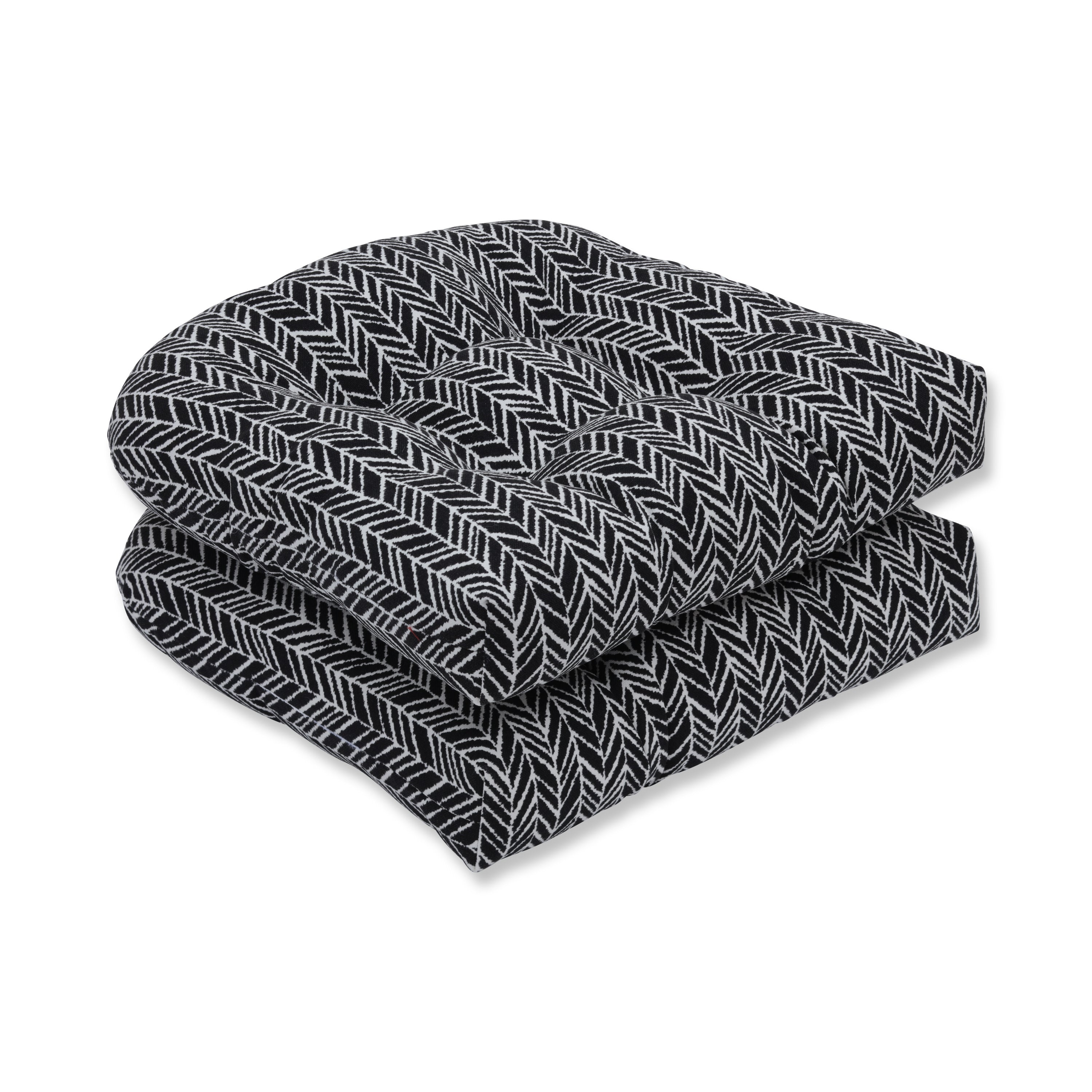 Herringbone Night Wicker Seat Cushion (Set Of 2)