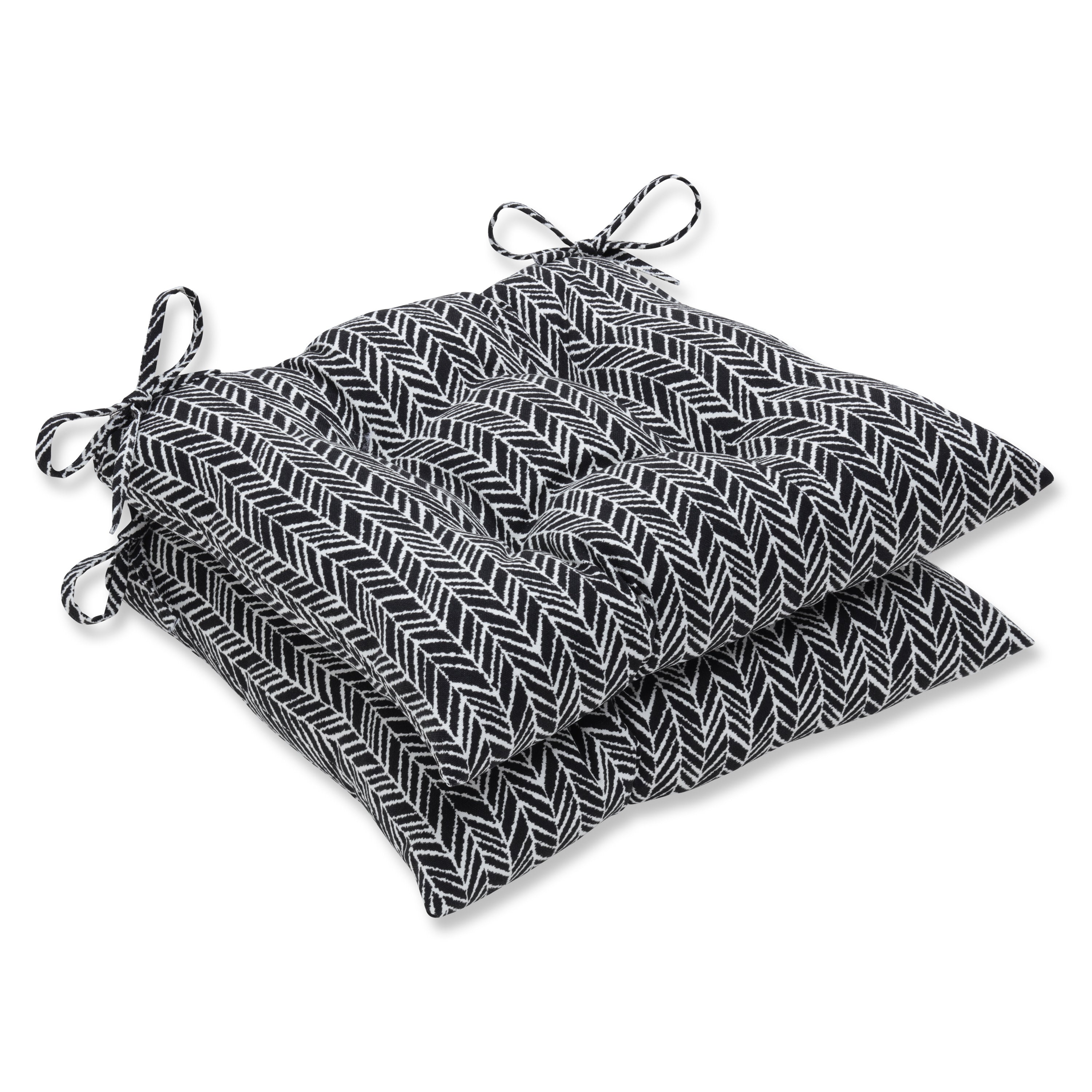 Herringbone Night Tufted Seat Cushions