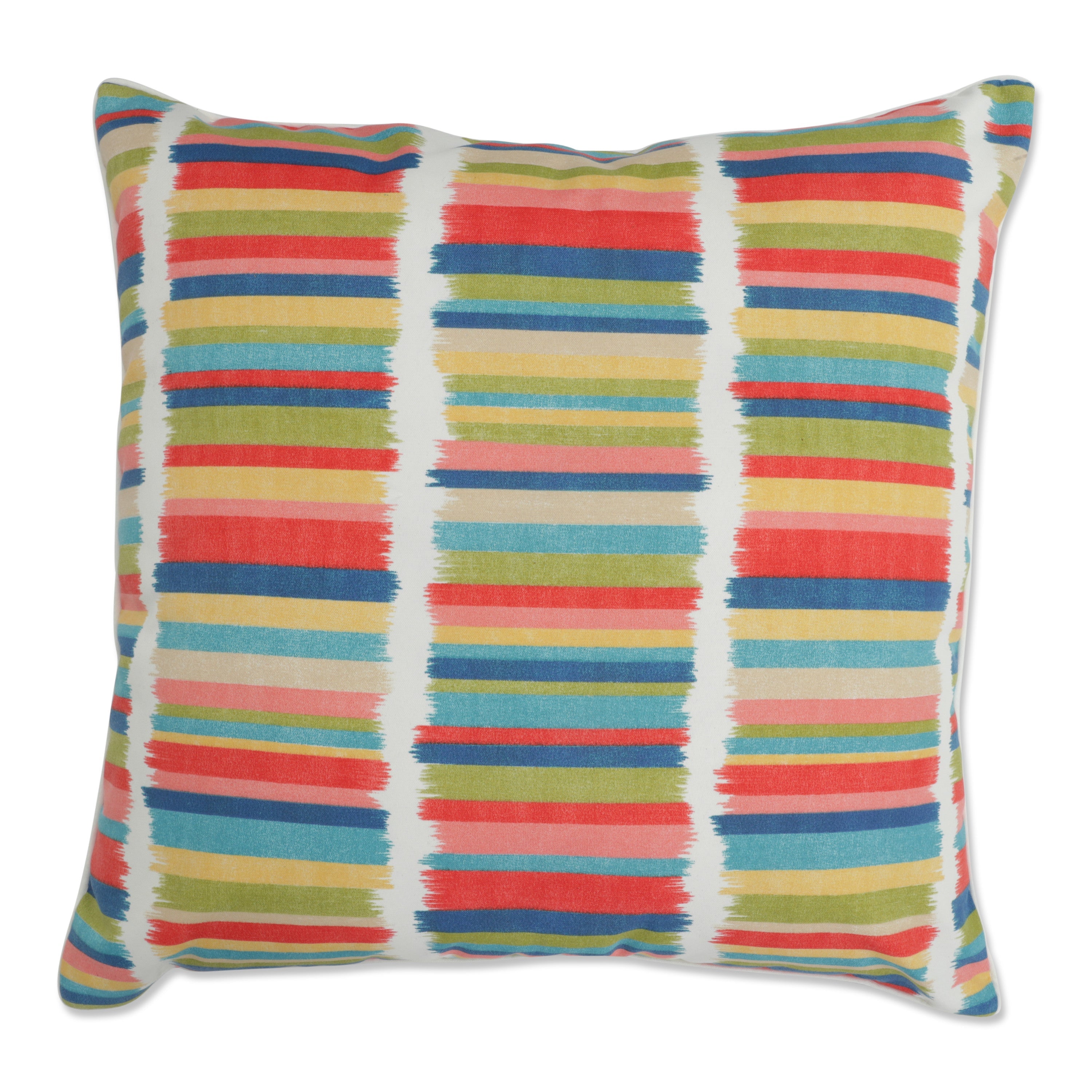 Solar Stripe Fruit Punch 25-inch Floor Pillow